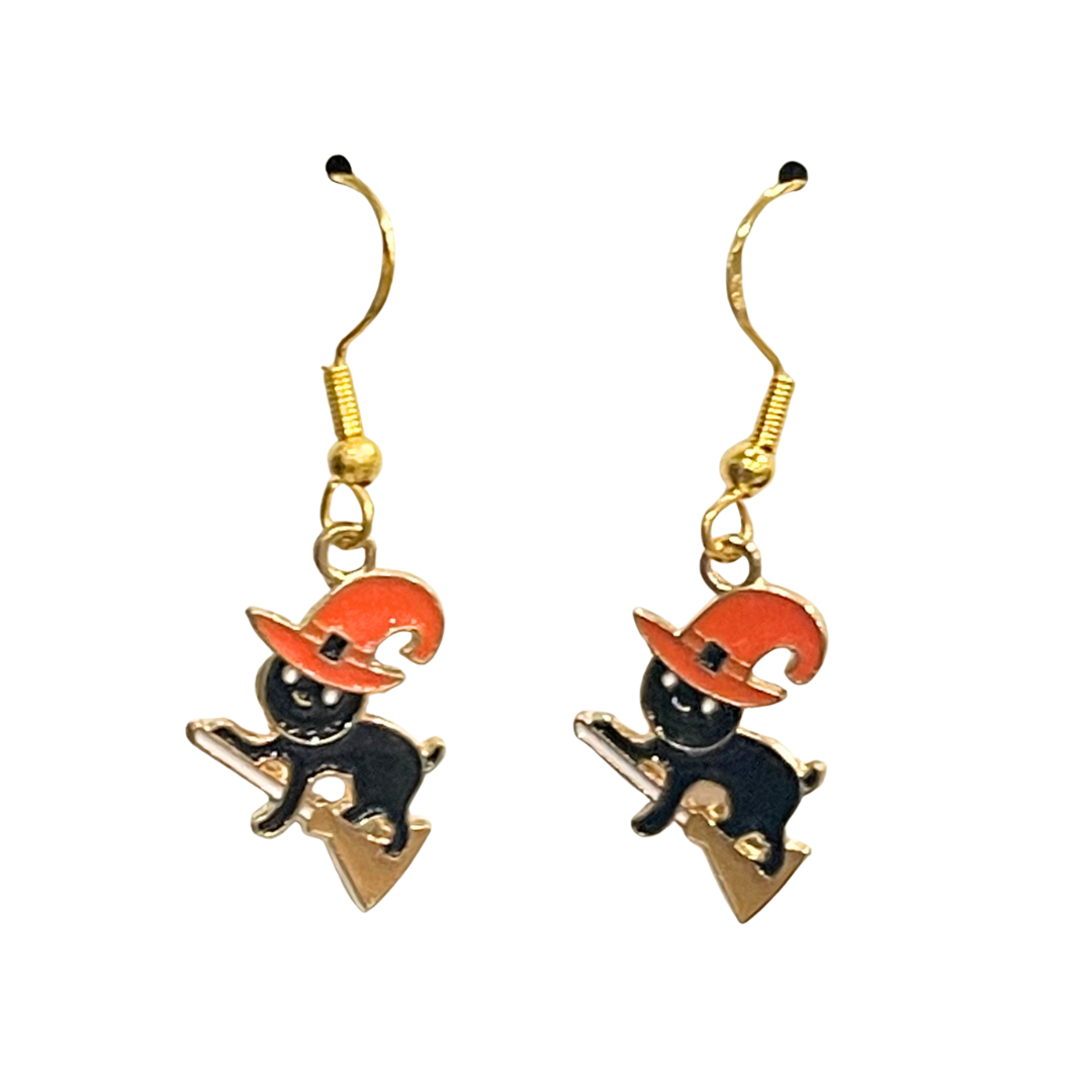 Cat Halloween Earrings