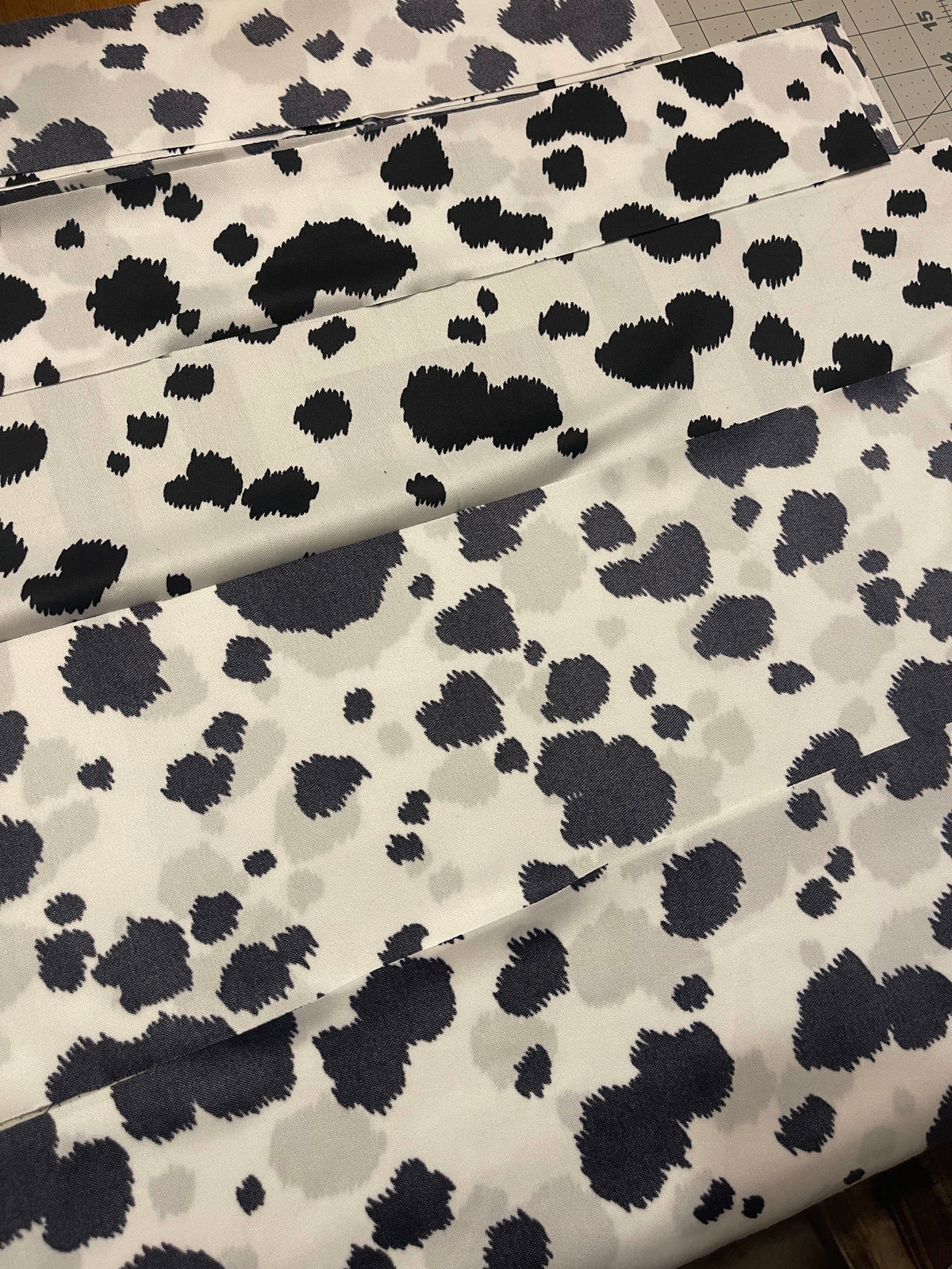 Mini Cow Print Scrunchie