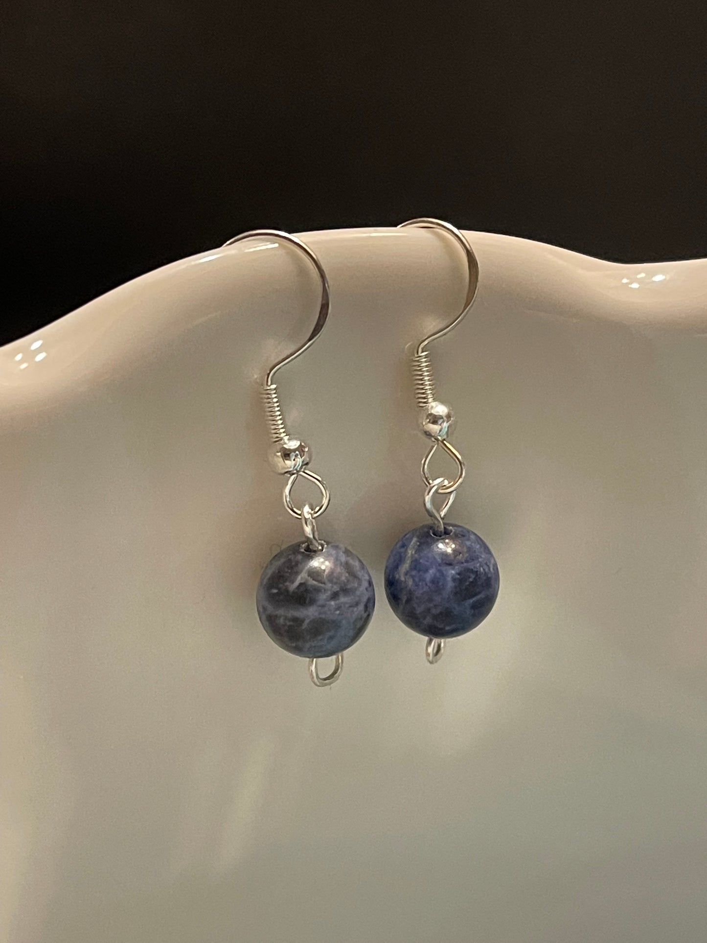 Blue Sodalite Gemstone Earrings