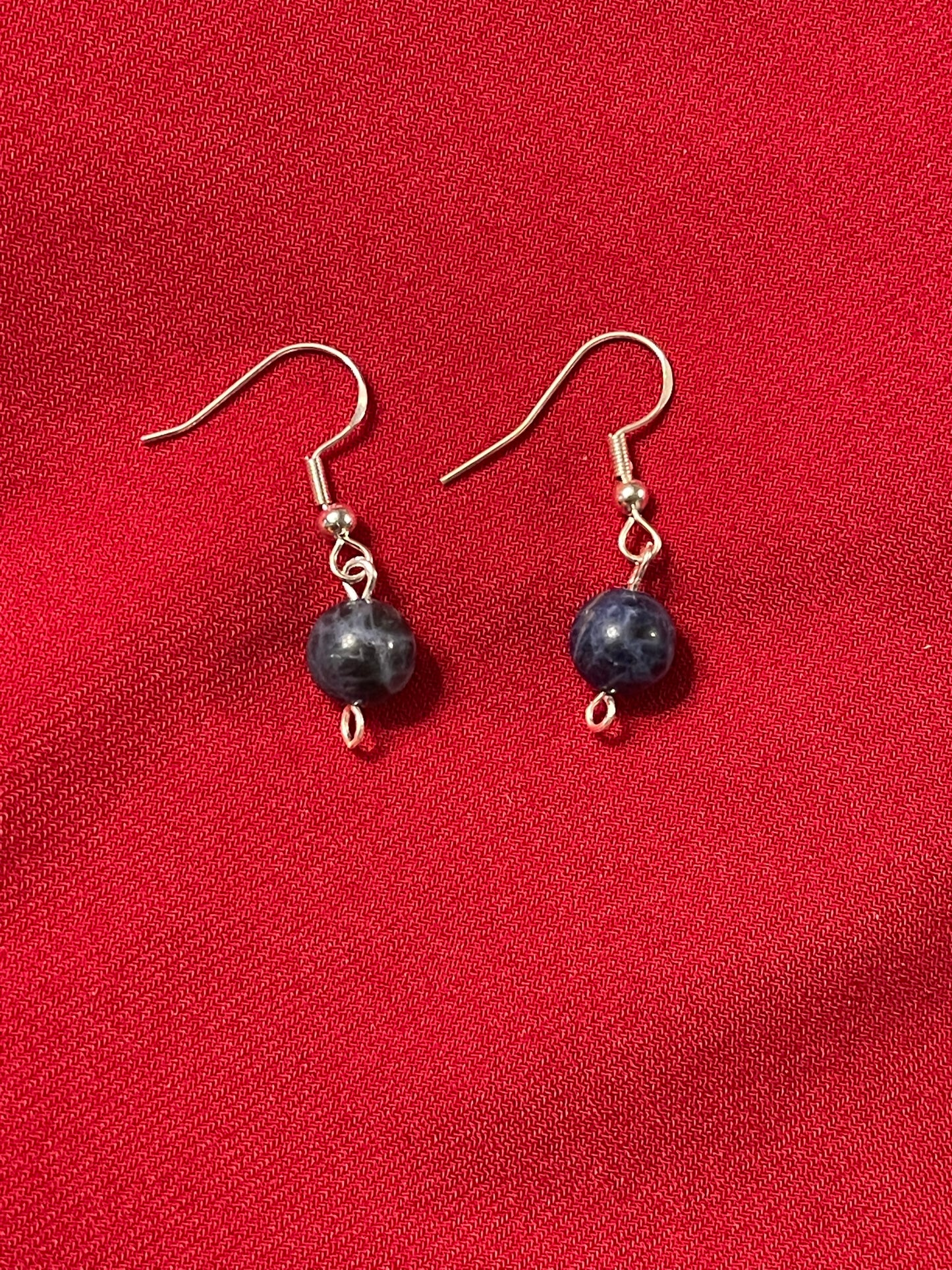Blue Sodalite Gemstone Earrings