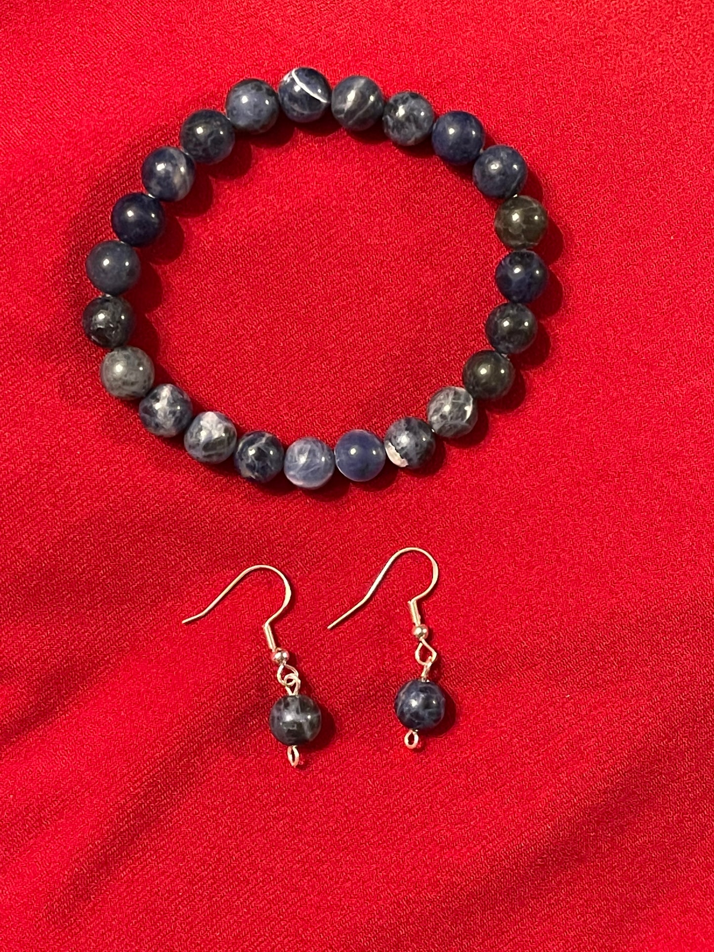 Blue Sodalite Gemstone Earrings