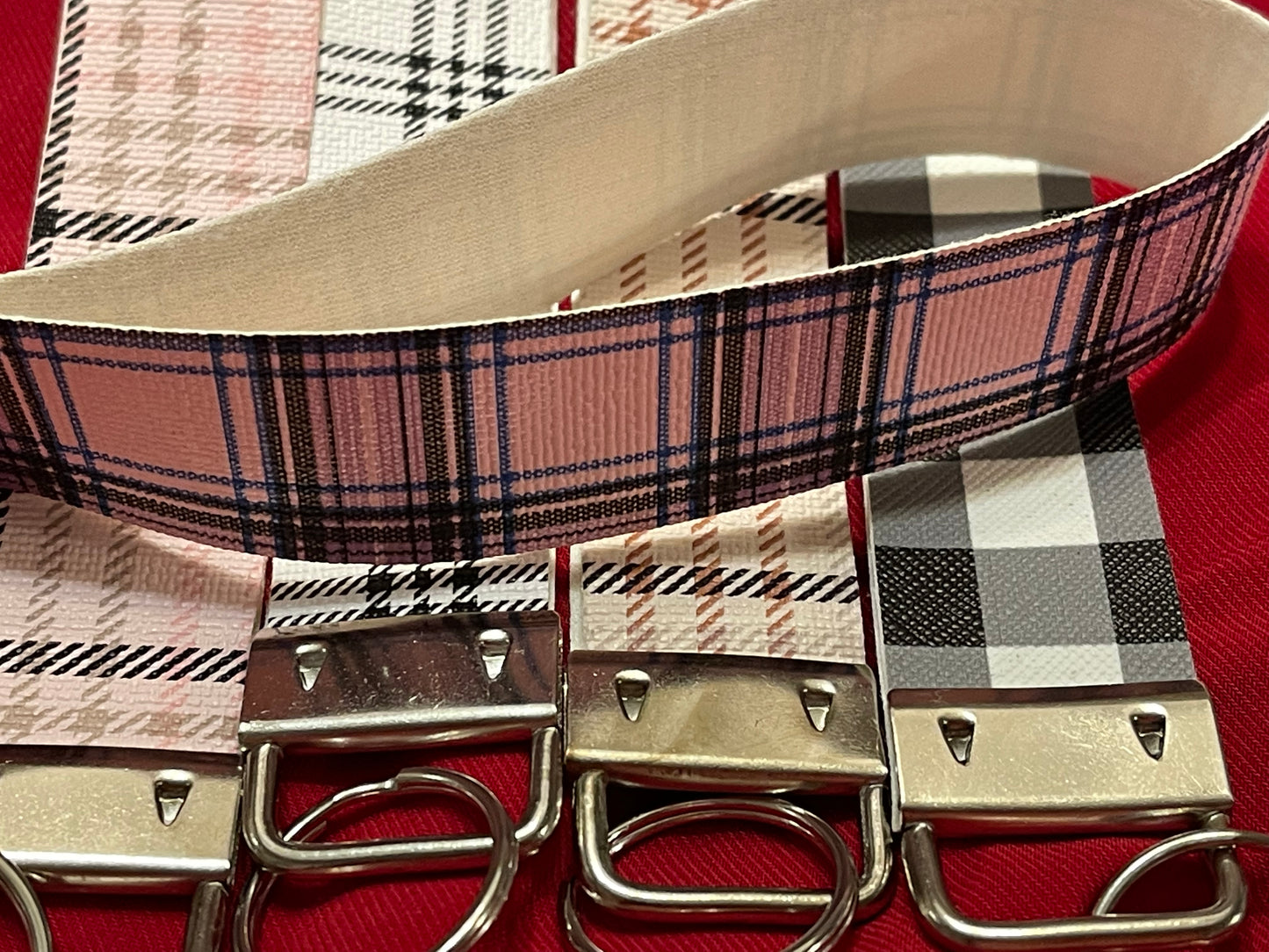 Checkered Keychain Wristlet