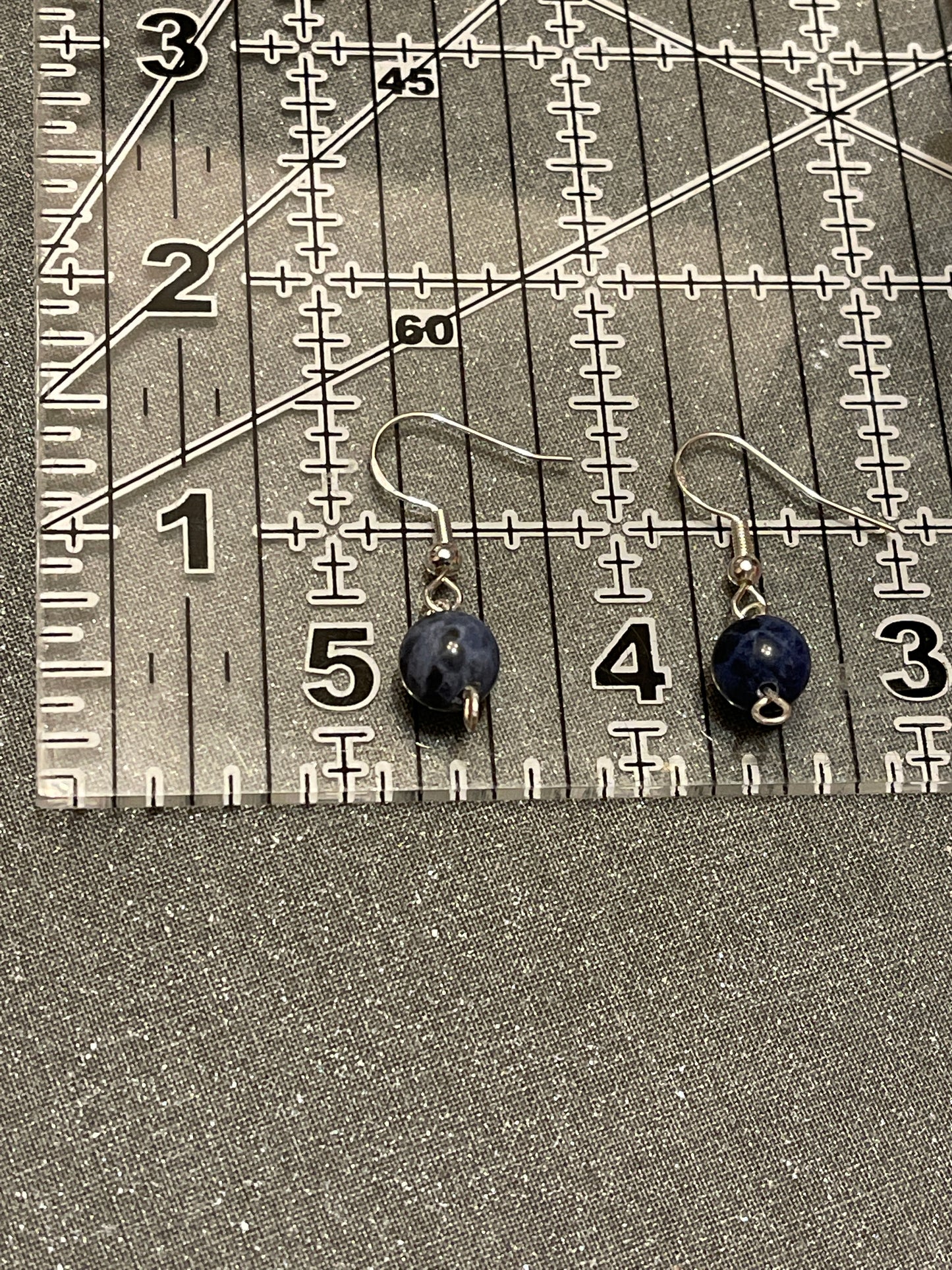 Blue Sodalite Gemstone Earrings