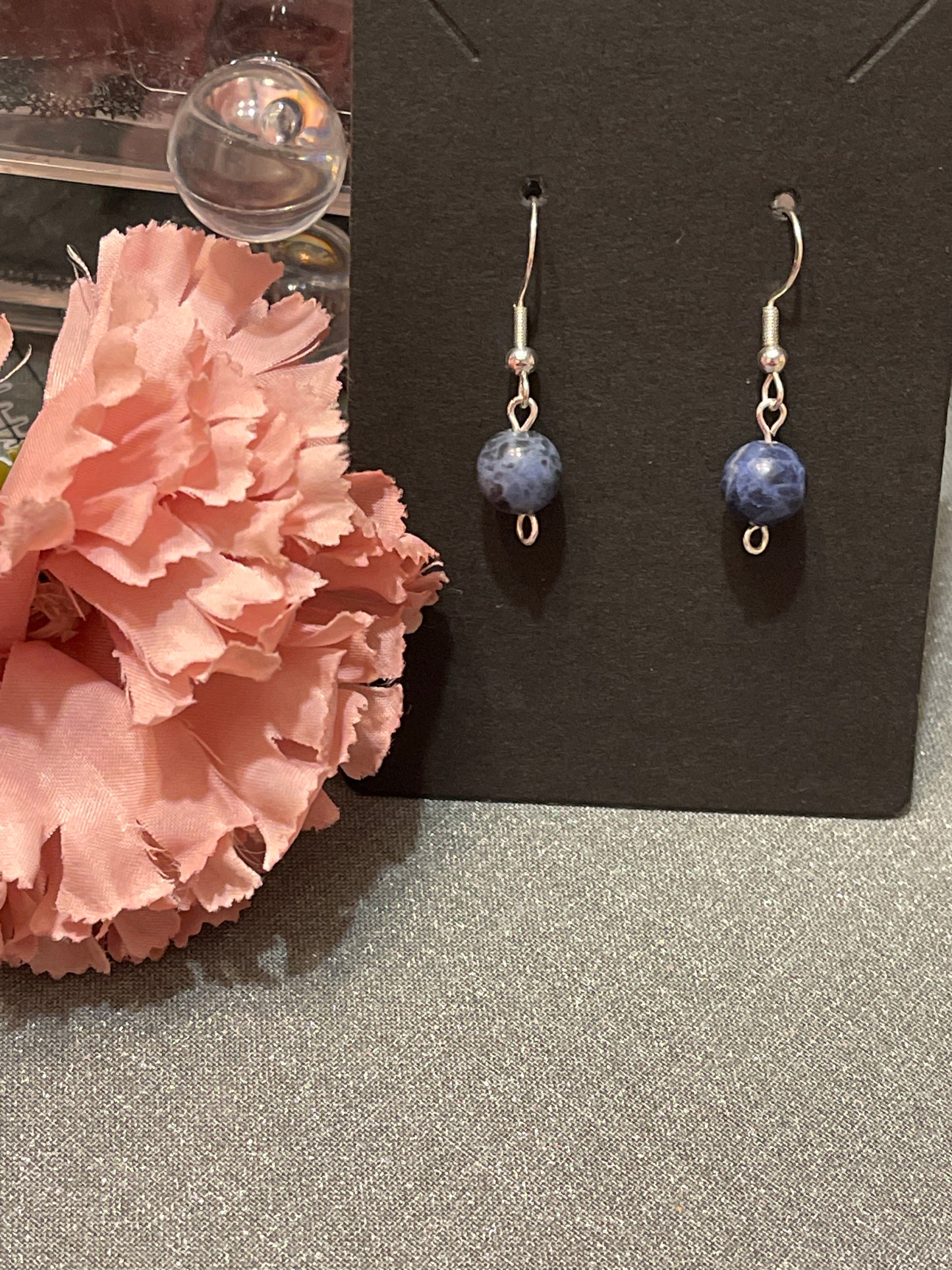 Blue Sodalite Gemstone Earrings