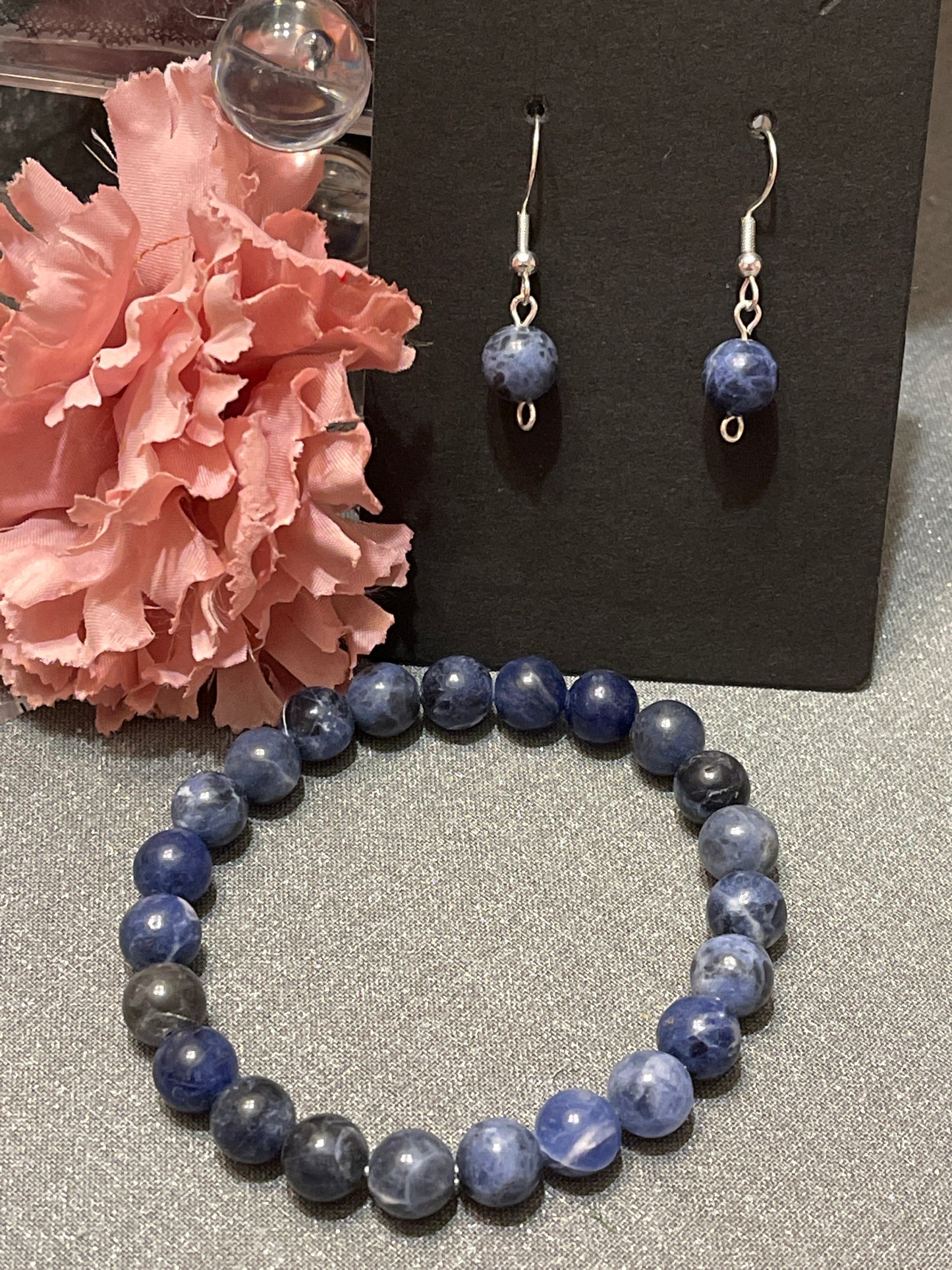 Blue Sodalite Gemstone Earrings