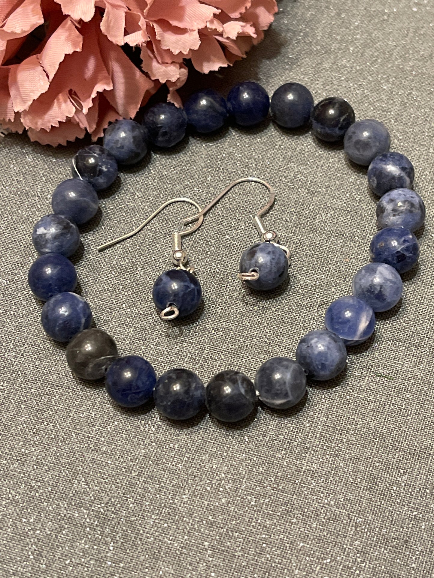 Blue Sodalite Gemstone Earrings