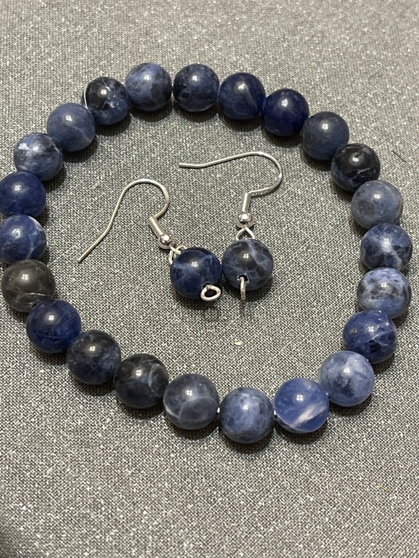 Blue Sodalite Gemstone Earrings