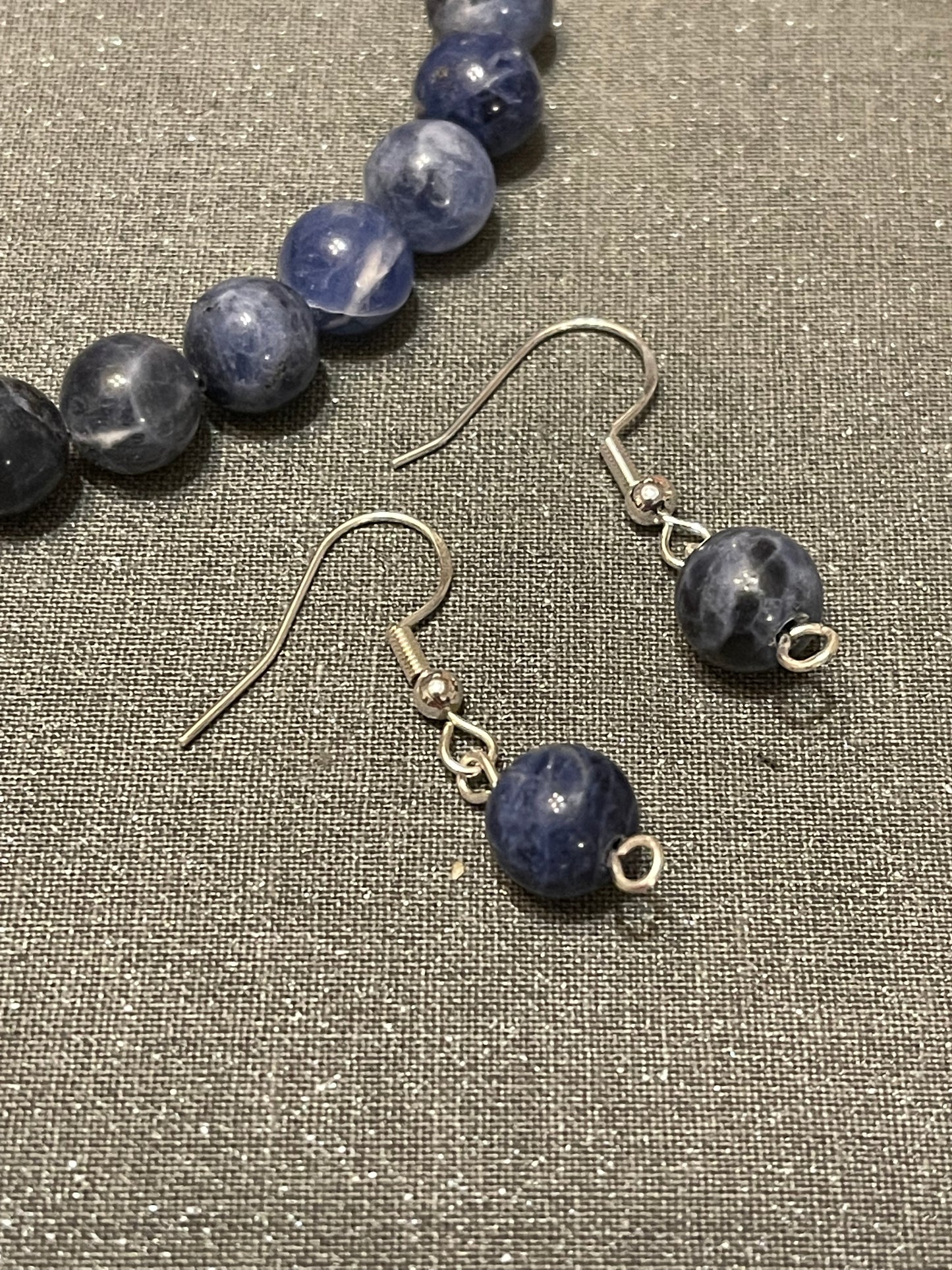 Blue Sodalite Gemstone Earrings
