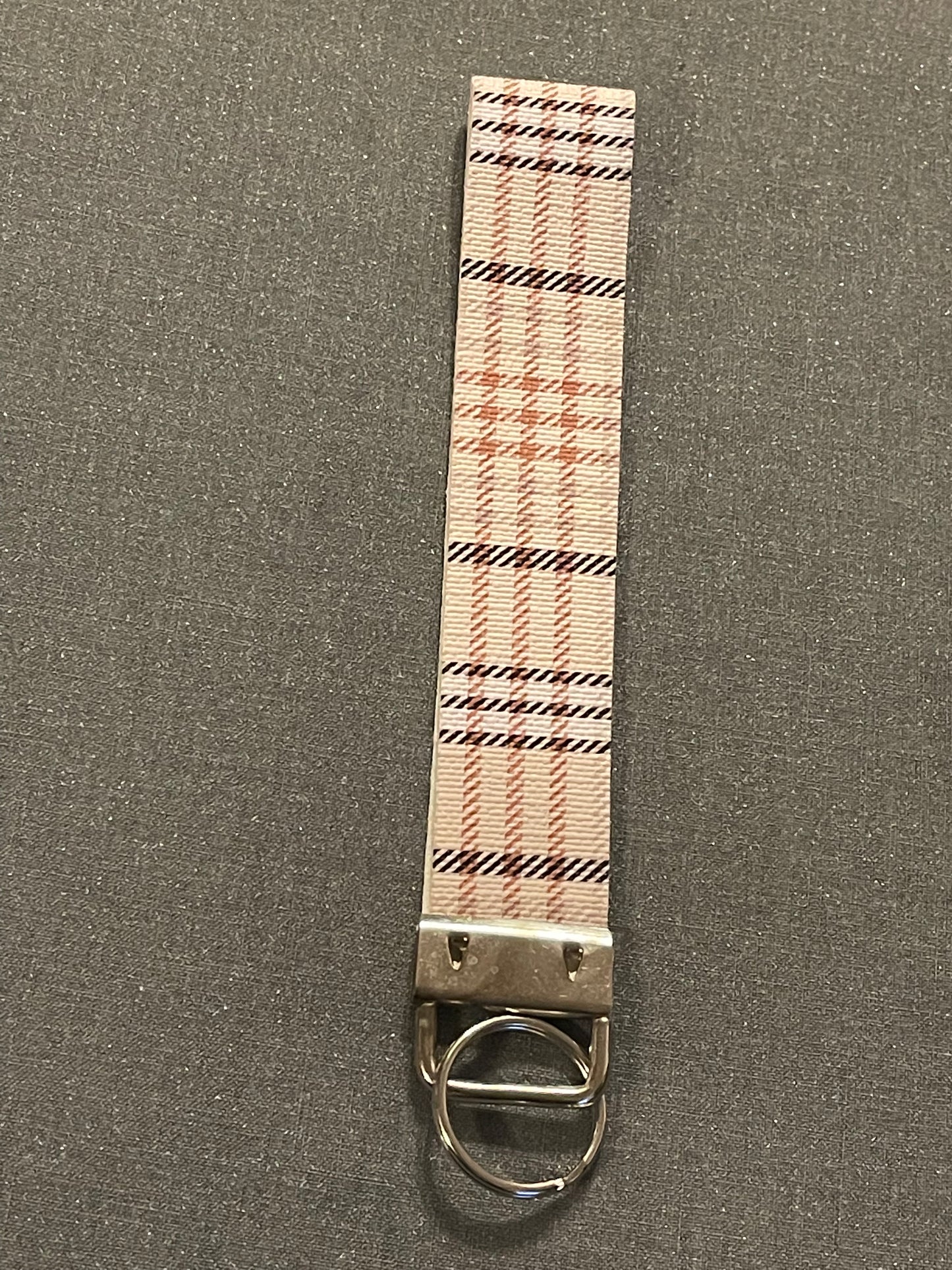Checkered Keychain Wristlet