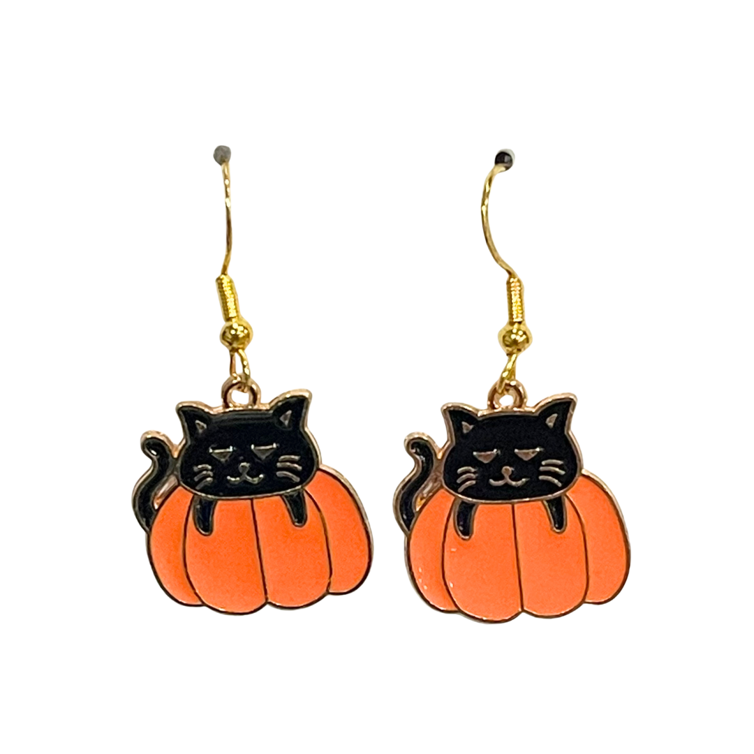 Cat Halloween Earrings