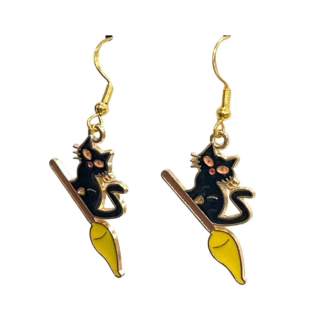 Cat Halloween Earrings