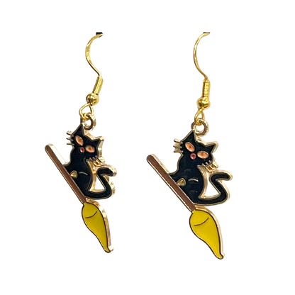 Cat Halloween Earrings