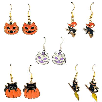 Cat Halloween Earrings