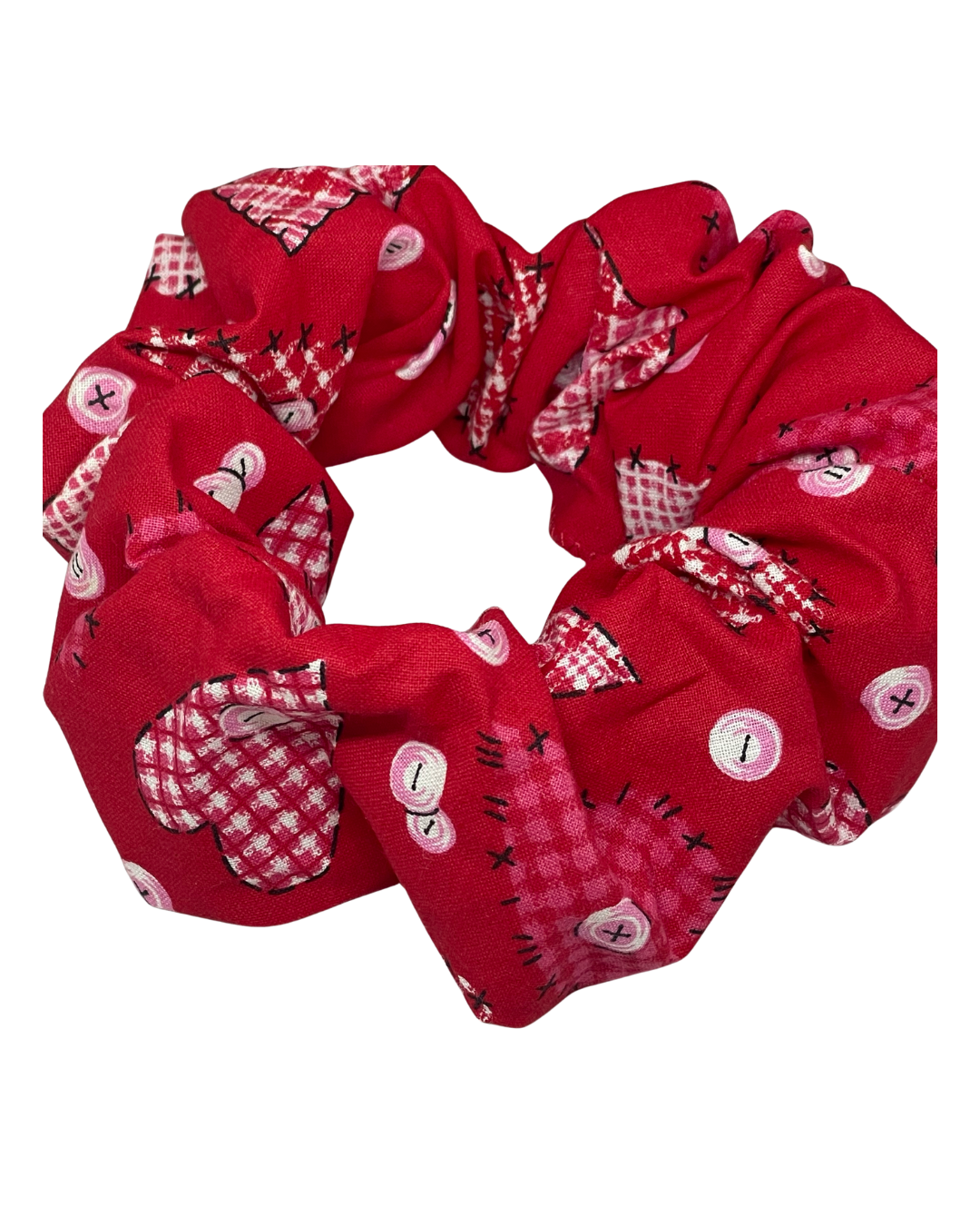 XL Red heart Scrunchie