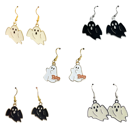 Ghost Halloween Earrings-Variety 1