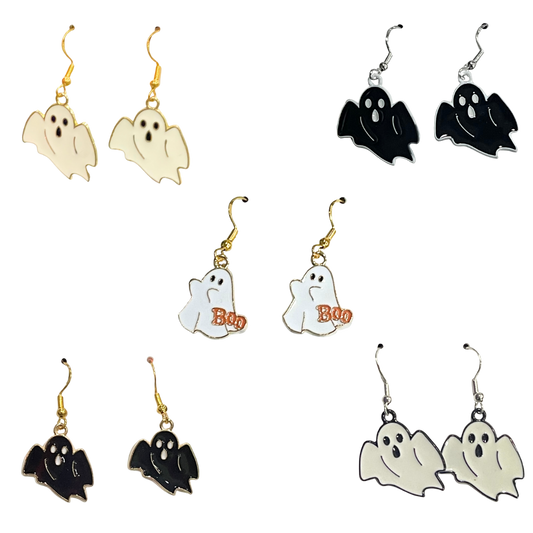 Ghost Halloween Earrings-Variety 1