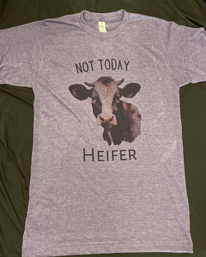Purple Not today heifer T-shirt