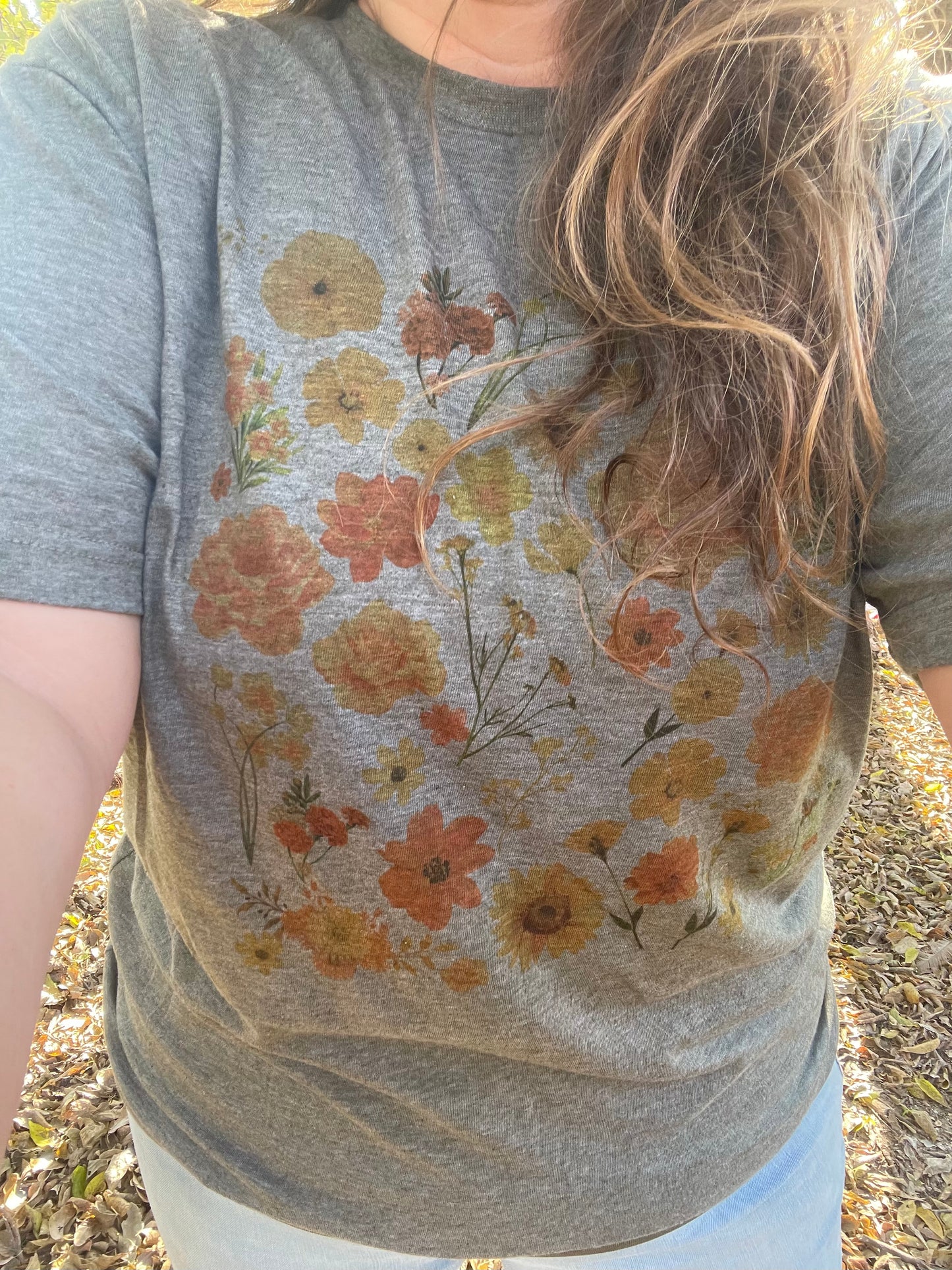 Green Floral T-shirt