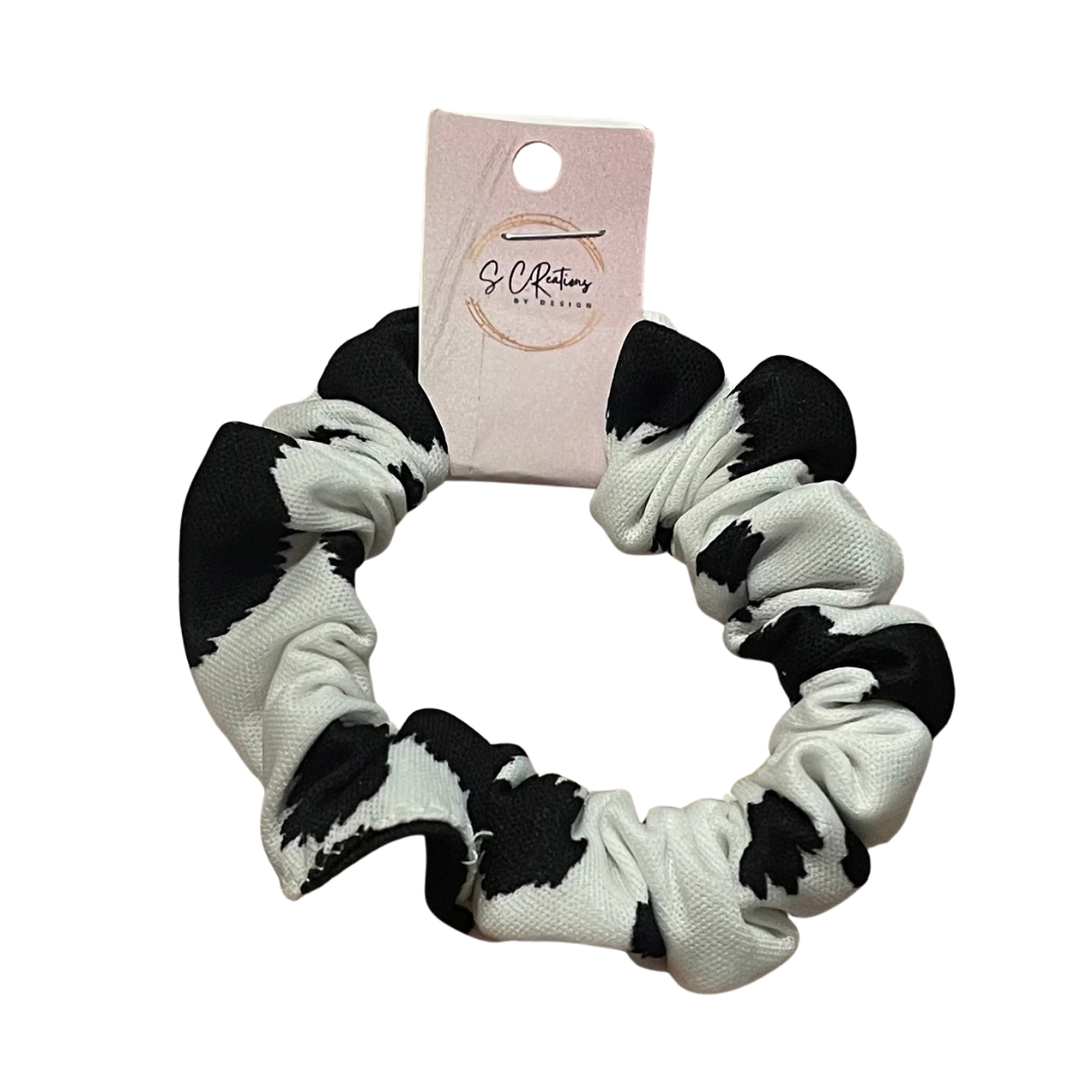 Skinny Cow Print Scrunchie
