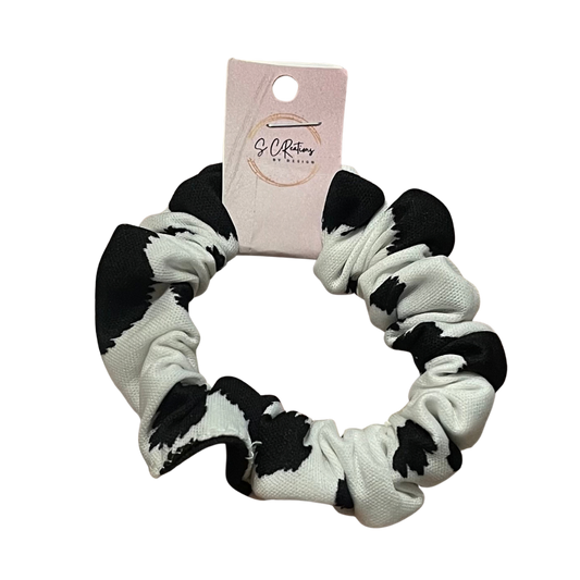 Skinny Cow Print Scrunchie