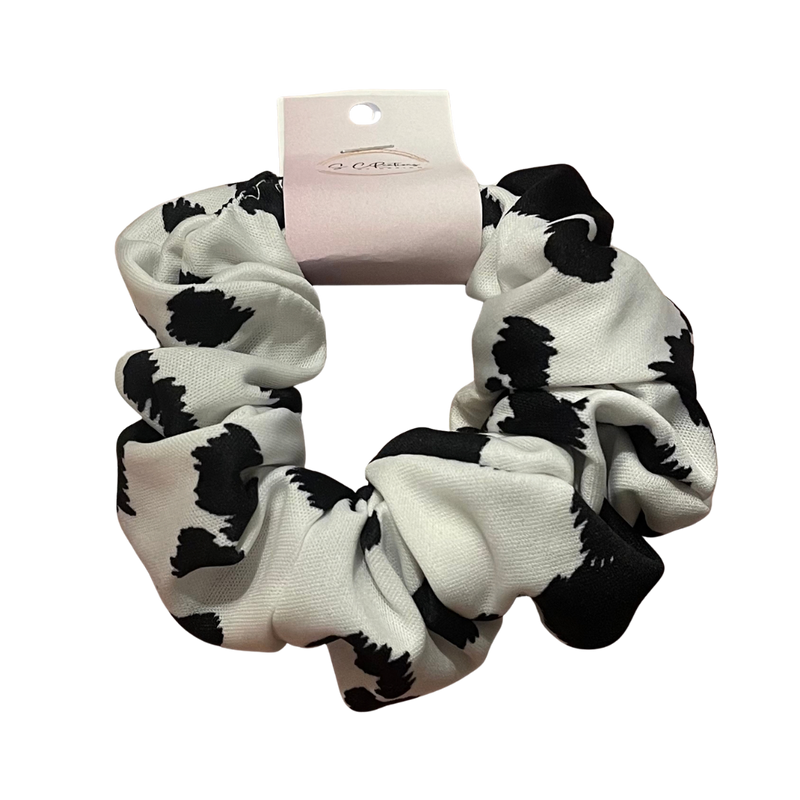 XL Cow Print Scrunchie