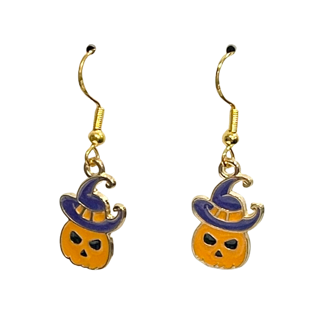 Halloween themed Earrings -Pumpkins 1