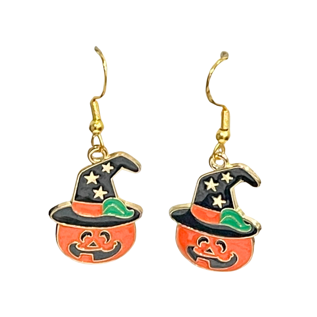 Halloween themed Earrings -Pumpkins 1