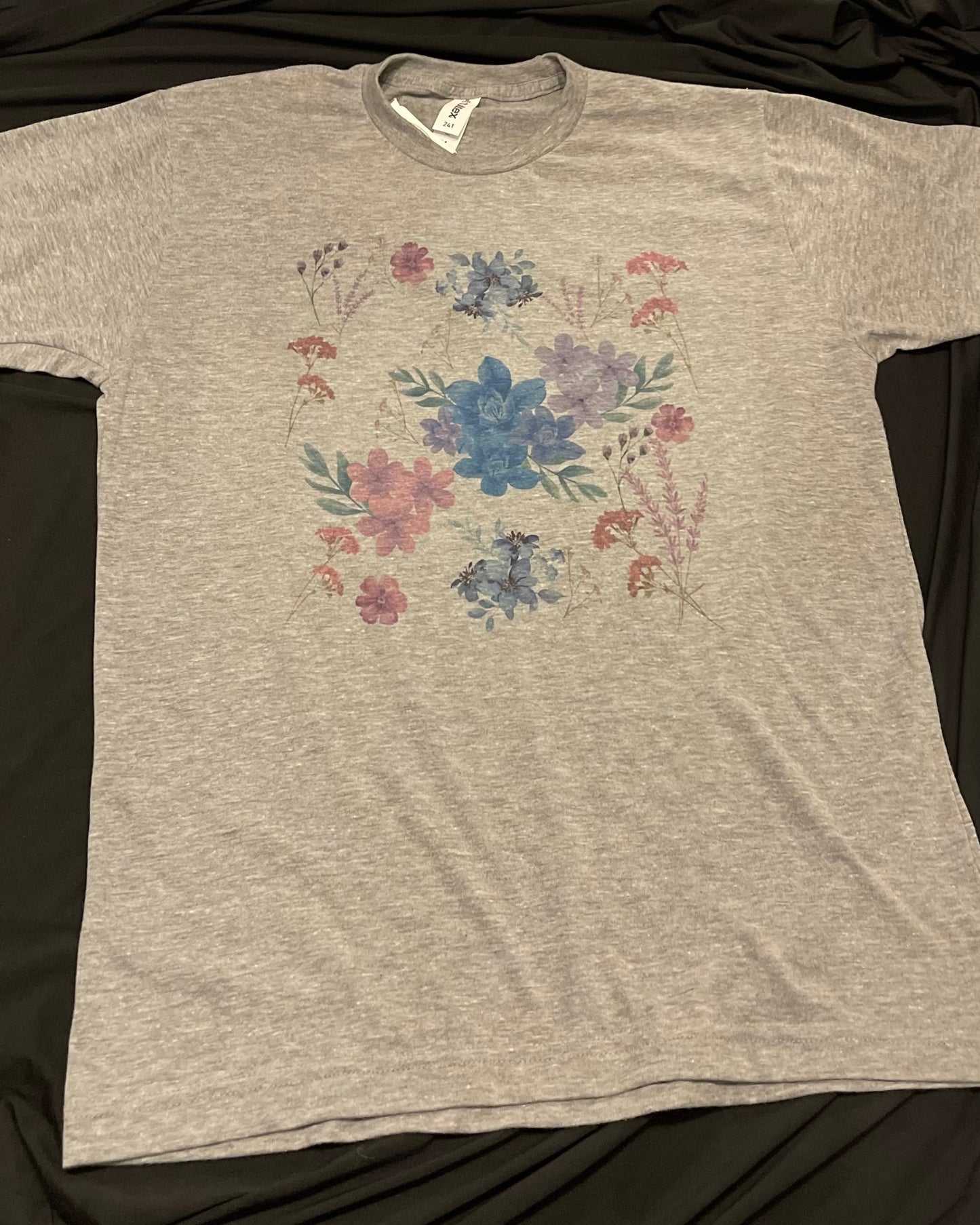 Gray Floral T-shirt