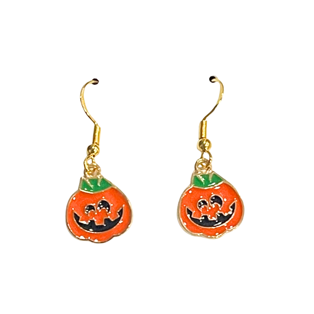 Halloween themed Earrings -Pumpkins 1