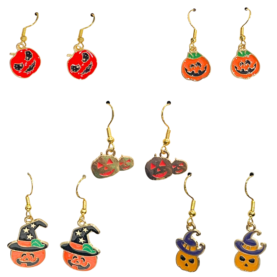 Halloween themed Earrings -Pumpkins 1