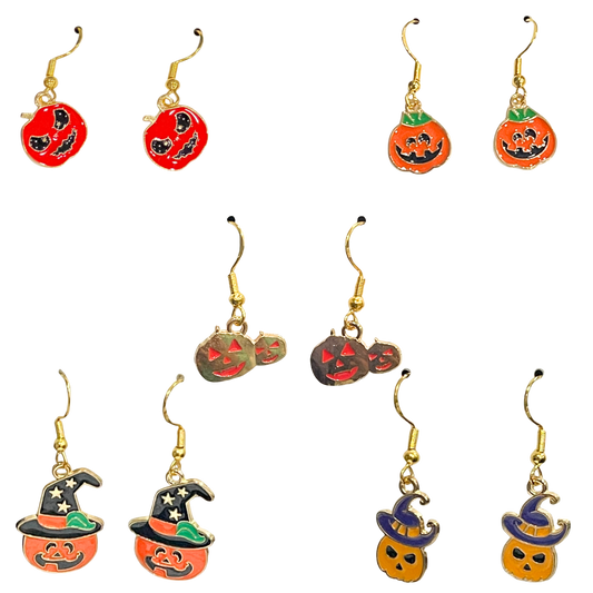 Halloween themed Earrings -Pumpkins 1