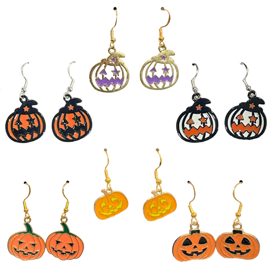 Halloween themed Earrings -Pumpkins 2