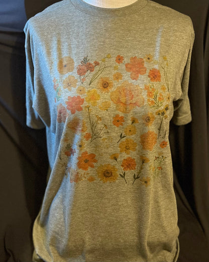 Green Floral T-shirt