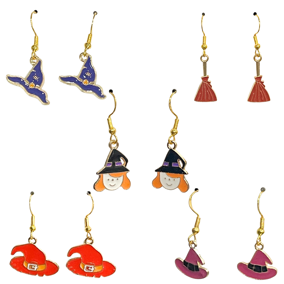 Halloween themed Earrings -Witch