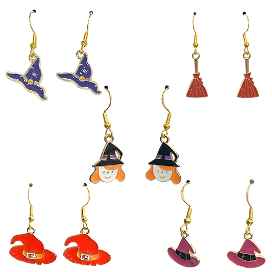 Halloween themed Earrings -Witch