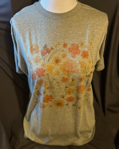 Green Floral T-shirt