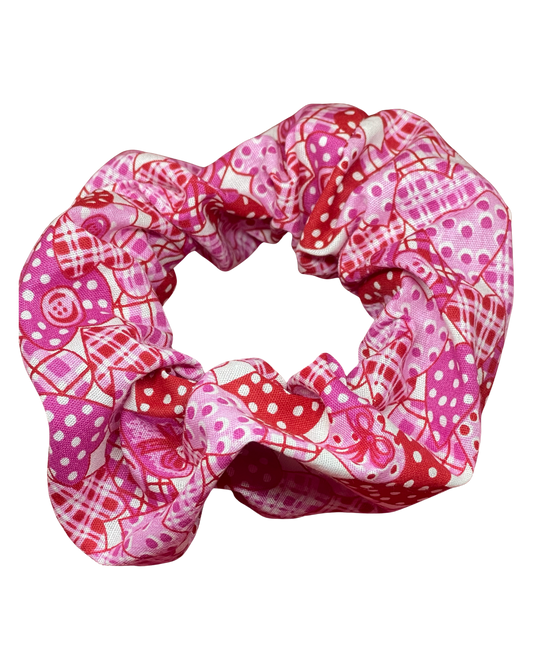 XL Pink heart Scrunchie