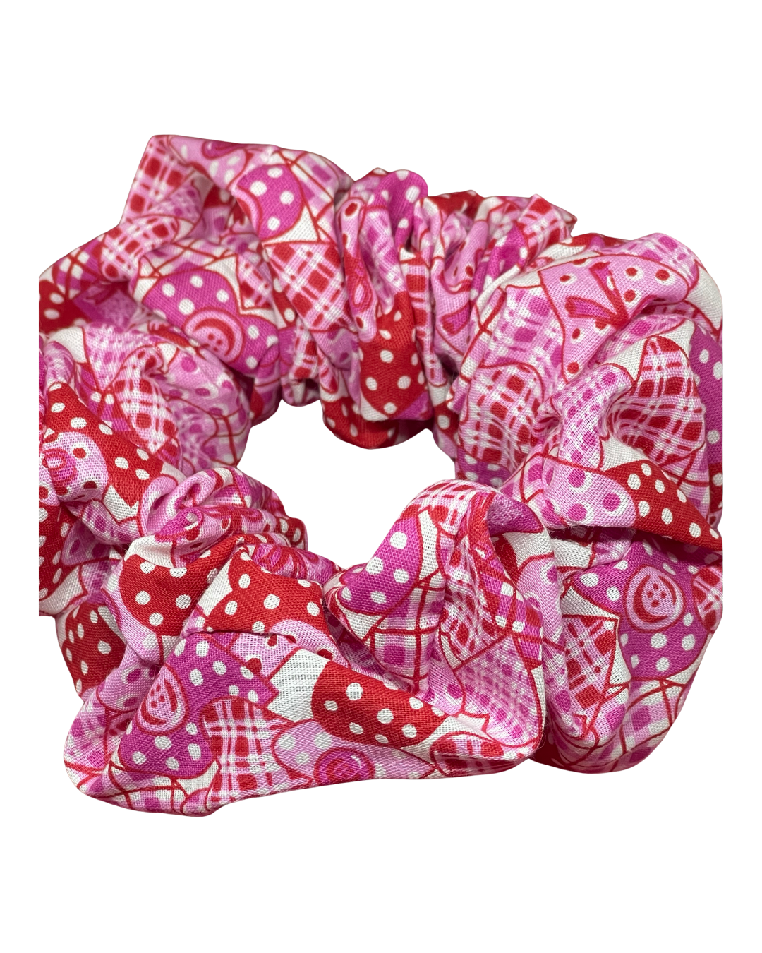 XXL Light pink heart scrunchie