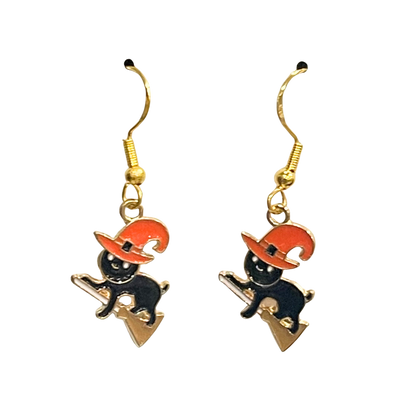 Cat Halloween Earrings