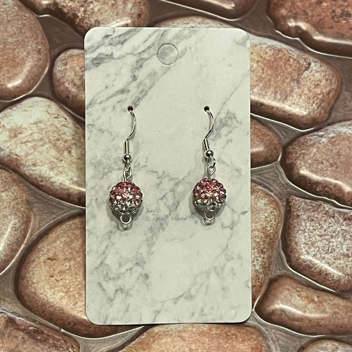 Crystal ball earrings