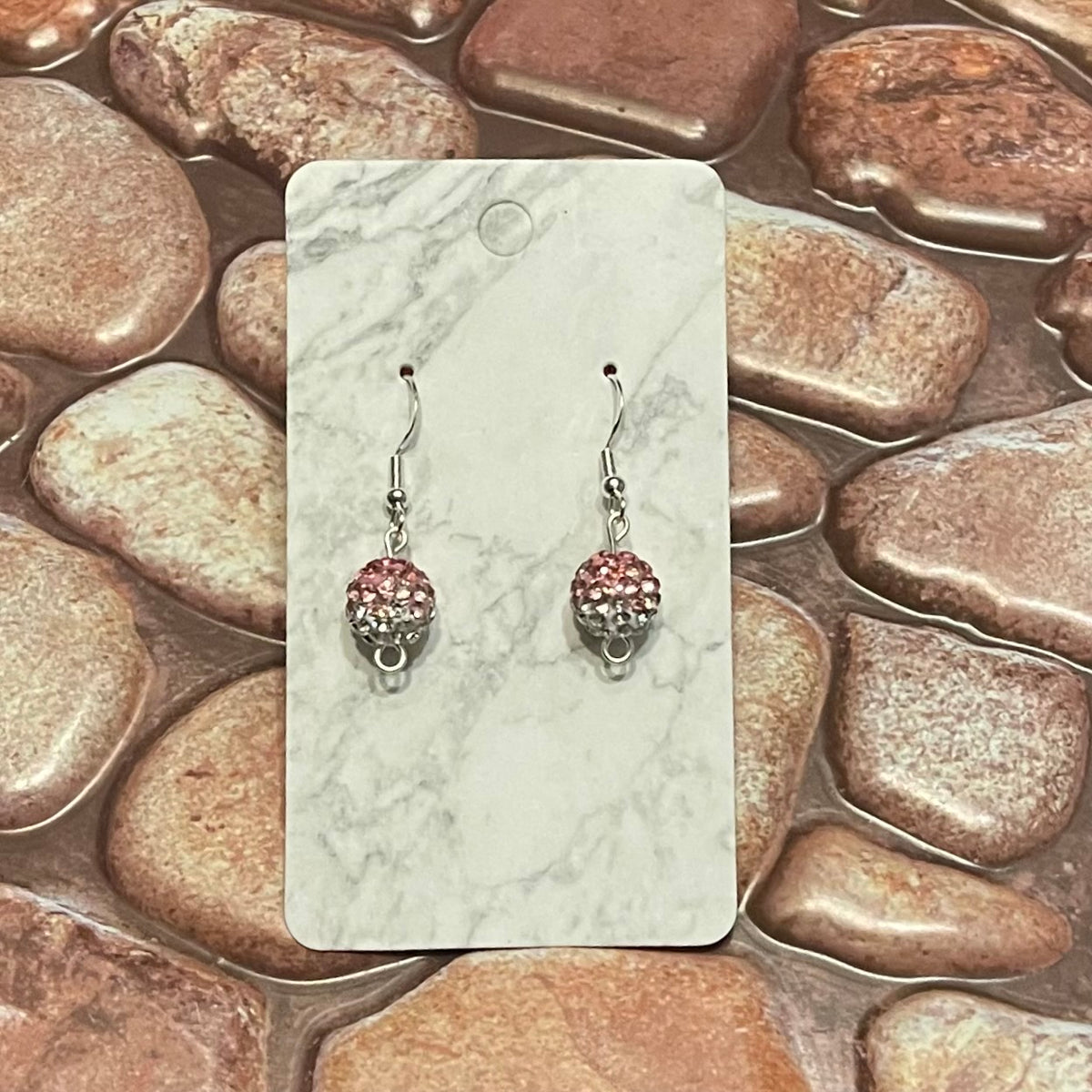 Crystal ball earrings