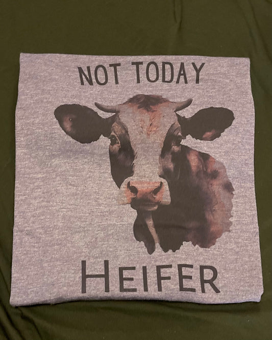 Purple Not today heifer T-shirt