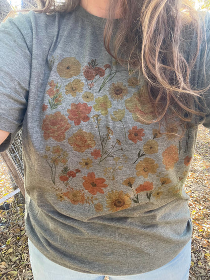 Green Floral T-shirt