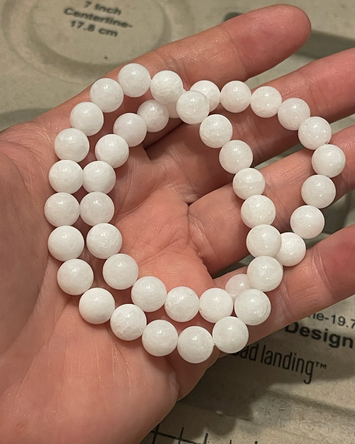 White Alabaster Gemstone Bracelet