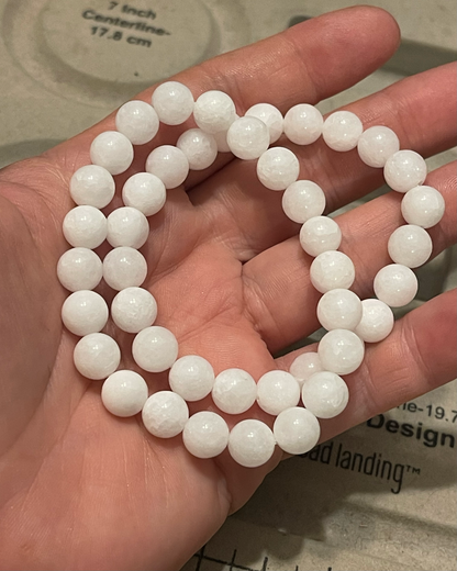 White Alabaster Gemstone Bracelet
