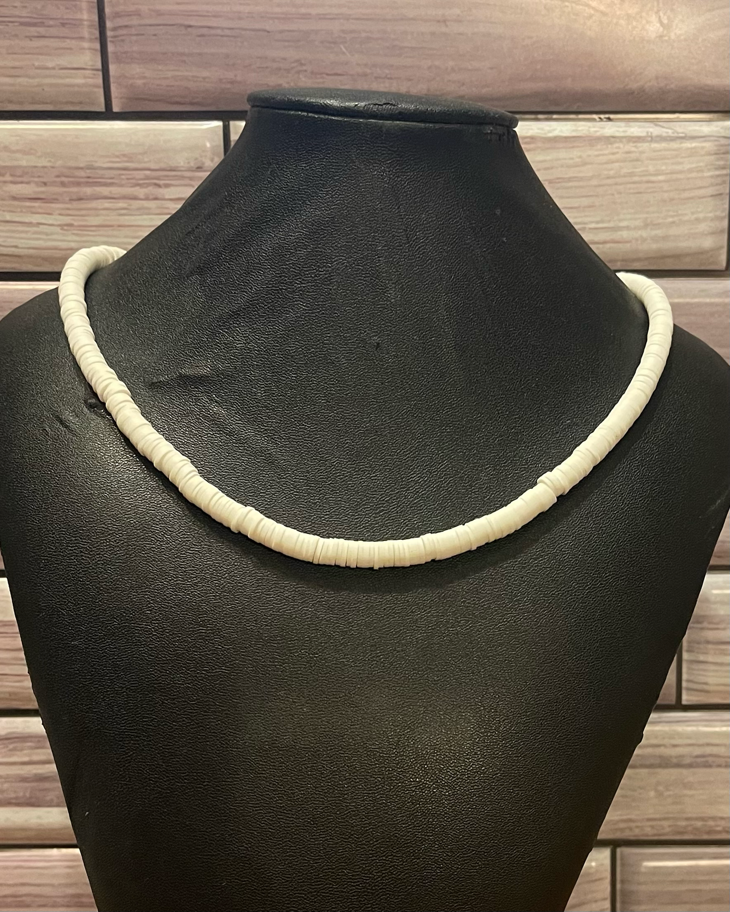 White Heishi Necklace