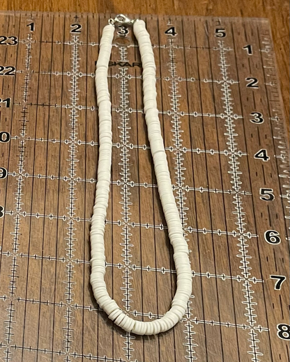 White Heishi Necklace