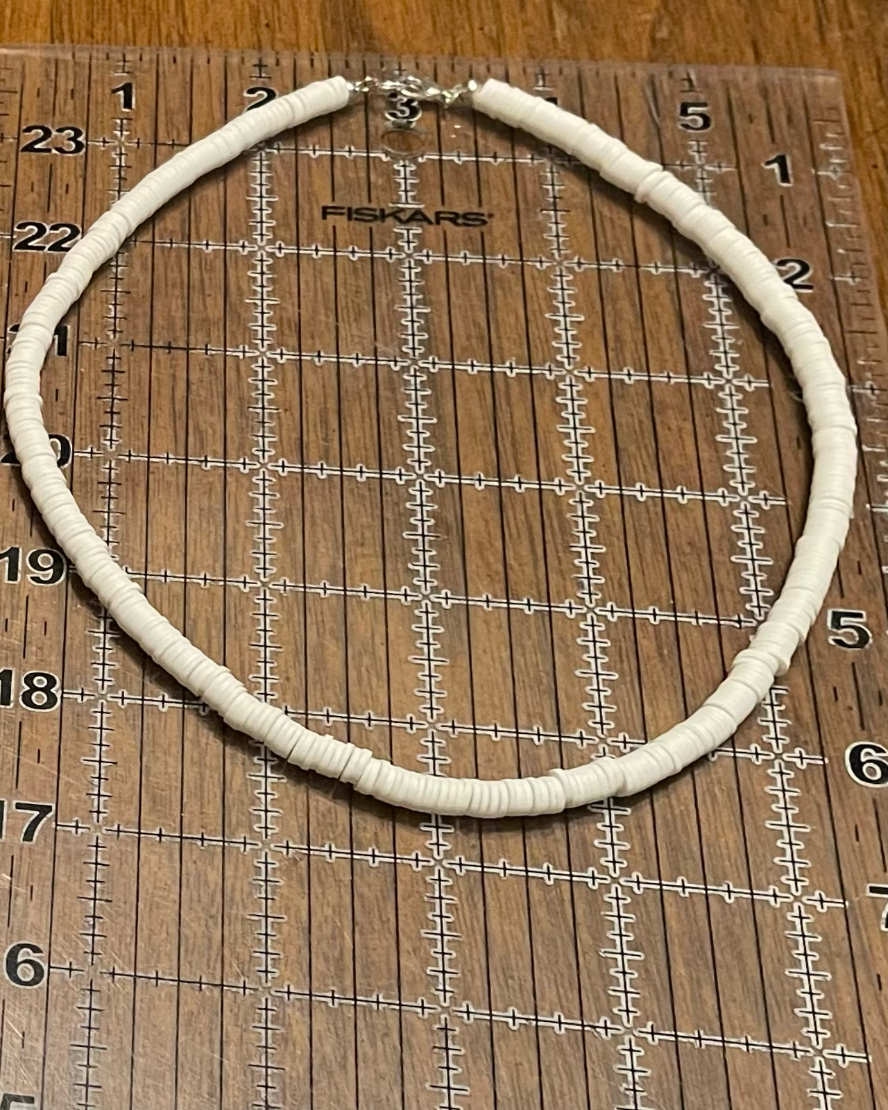 White Heishi Necklace