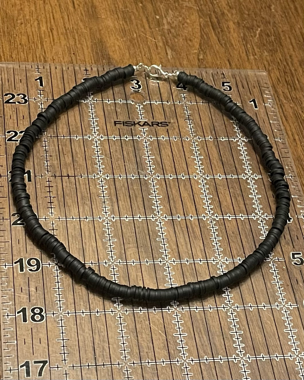 Black heishi necklace