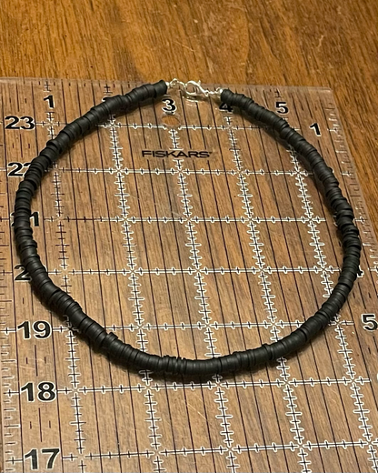 Black heishi necklace
